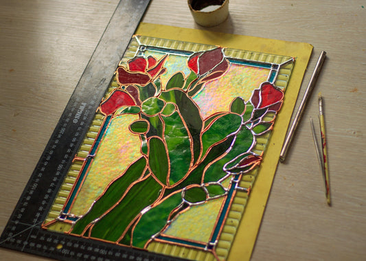 Blooming Cactus Panel — Back in the Workshop