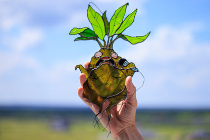 Screaming Mandrake Suncatcher — The Root That Invented Grindcore, Weird Metal Gift