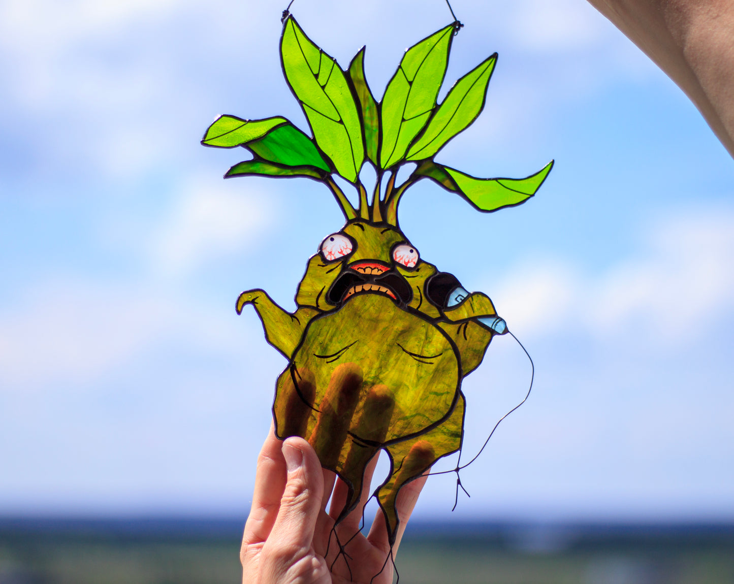 Screaming Mandrake Suncatcher — The Root That Invented Grindcore, Weird Metal Gift