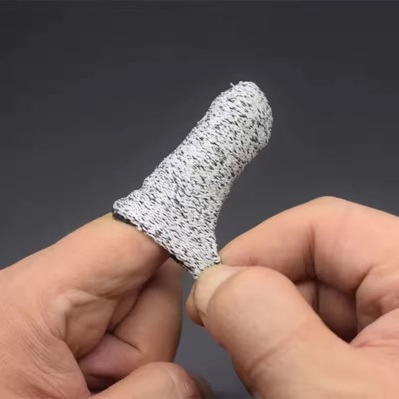 Level 5 cut-resistant fingertip protectors for stained glass — reusable HPPE safety gloves