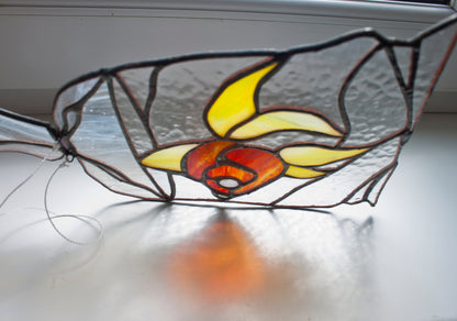 Digital pattern PSD SVG Goldfish in a package Stained glass suncatcher, Home decoration from Ukraine