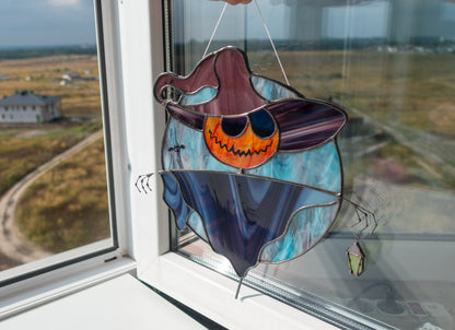 Halloween Scarecrow Stained Glass Suncatcher Pattern (PSD Digital Pattern)