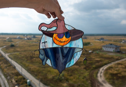 Halloween Scarecrow Stained Glass Suncatcher Pattern (PSD Digital Pattern)