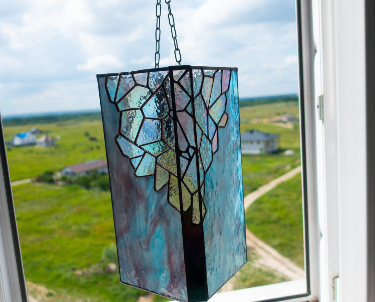 Geometric Octagon Lamp Stained Glass Pattern (PSD)