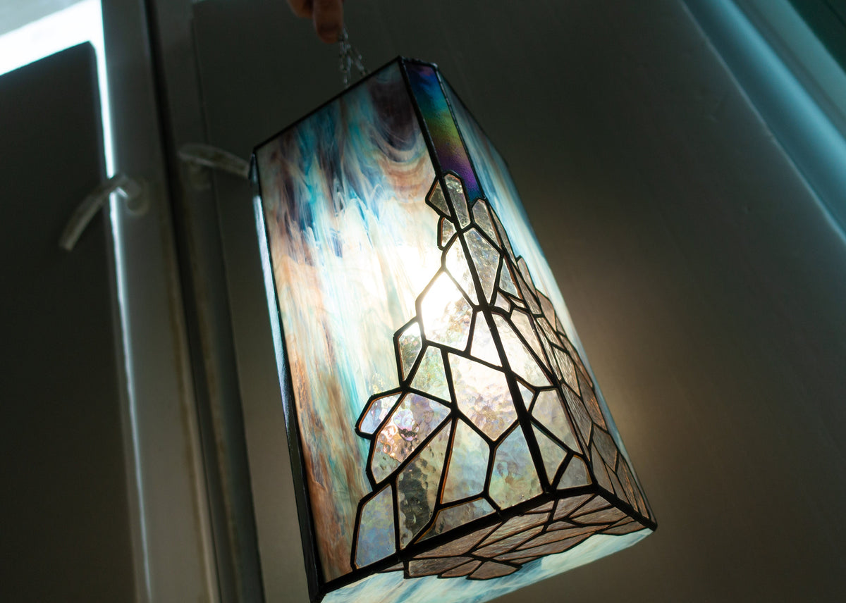 Geometric Octagon Lamp Stained Glass Pattern (PSD)